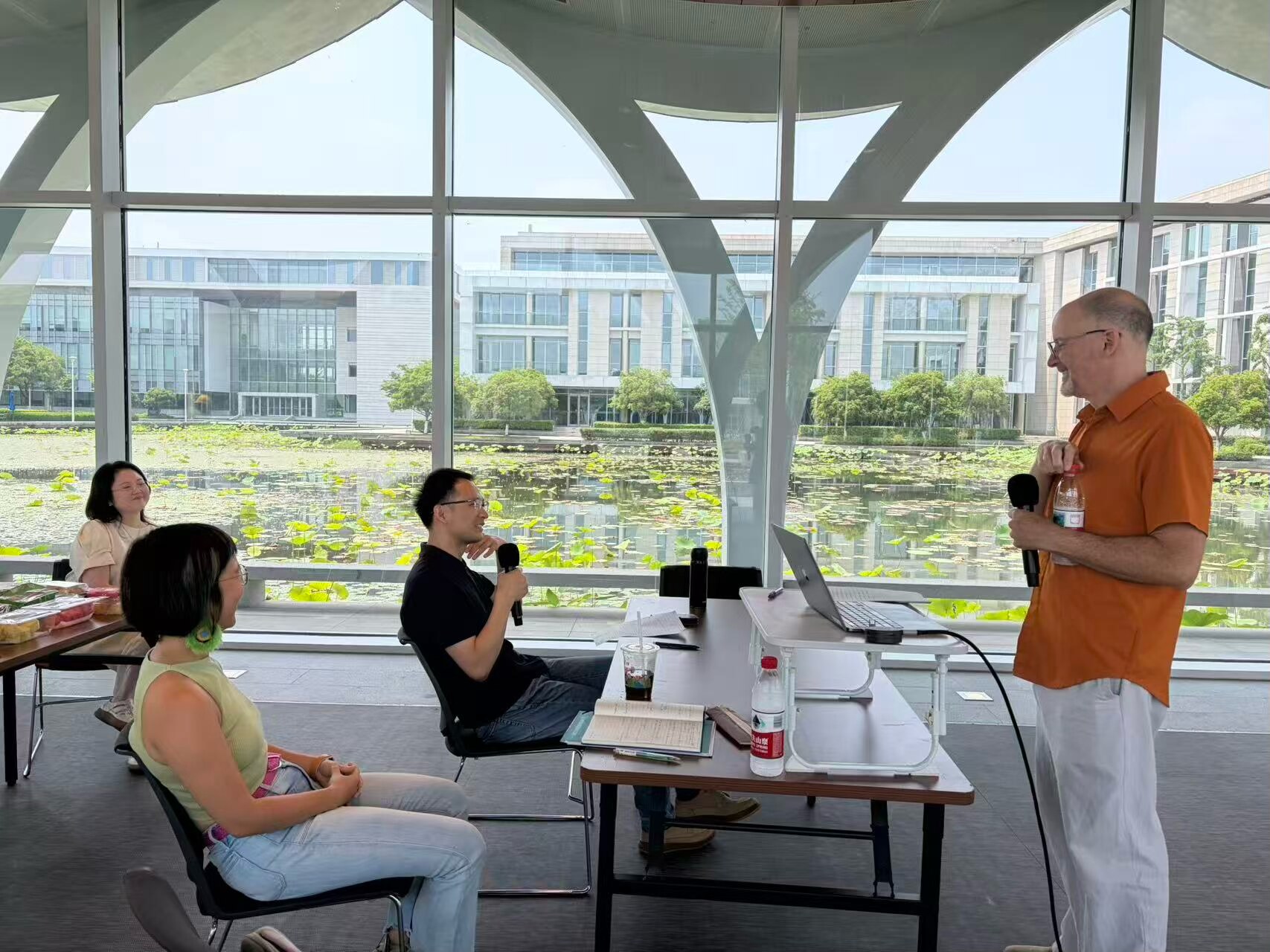 Discussion during the paper session, Duke Kunshan University, June 2026